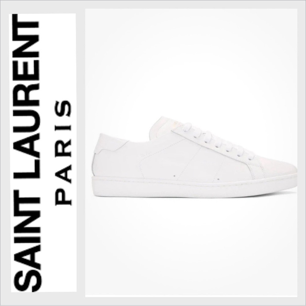 Saint Laurent Court Classic SL/01 Leather Sneaker 41.5